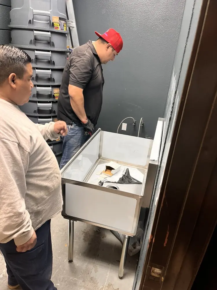 Commercial plumbing and sink installation in Cork
